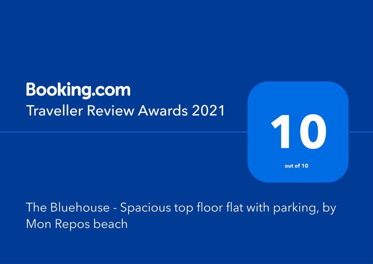 The Bluehouse - Spacious Top Floor Flat With Parking, By Mon Repos Beach Corfu  Екстериор снимка